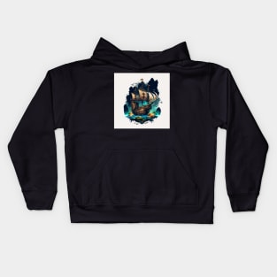 Pirate Ship - the goonies Kids Hoodie